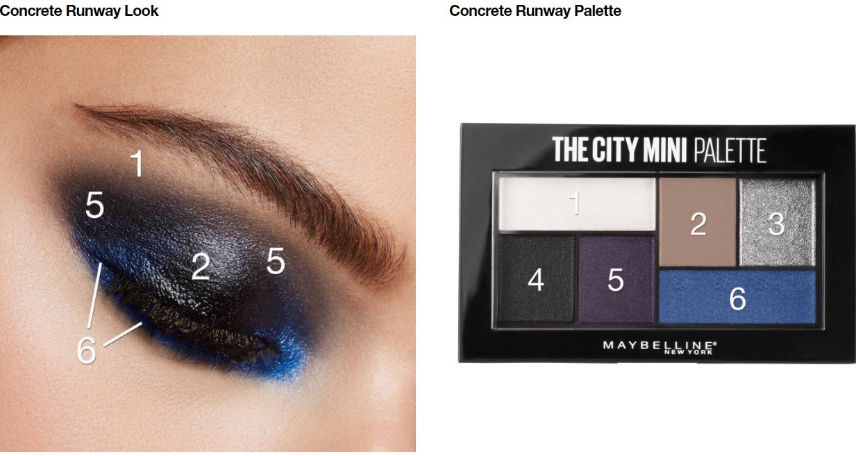 Mini palette Maybelline City Concrete Runway