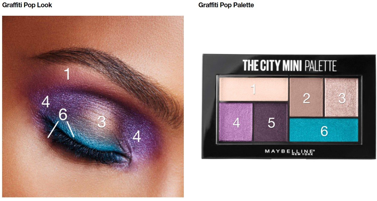 Mini palette Maybelline City Graffiti Pop