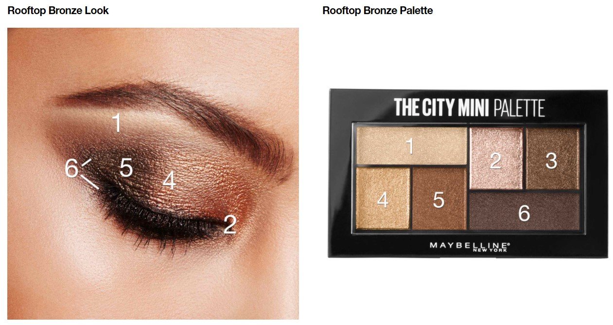 Mini palette Maybelline City Rooftop Bronze